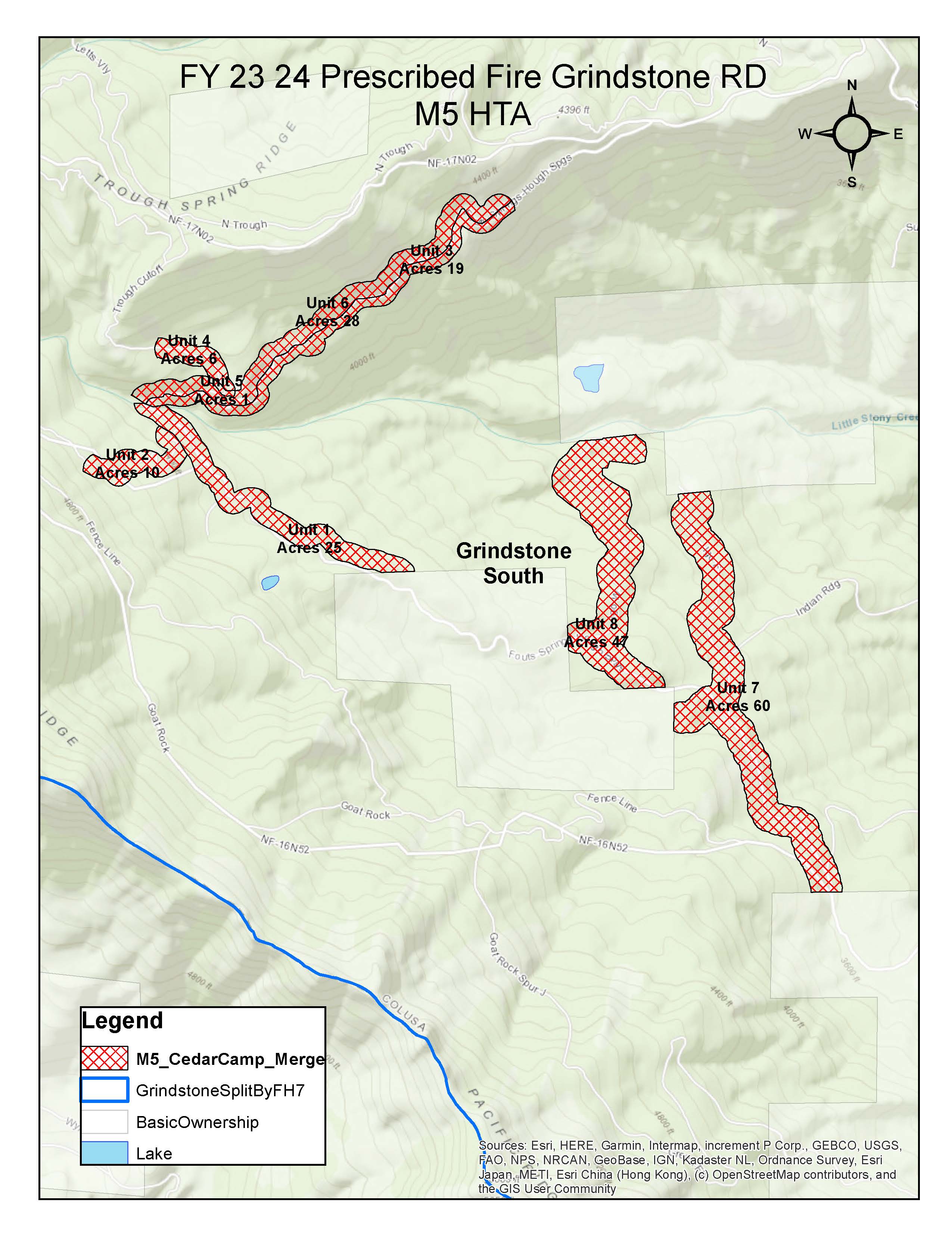 Camnf Mendocino Nf Fall 2023Spring 2024 Rx Fire Projects Incident Maps